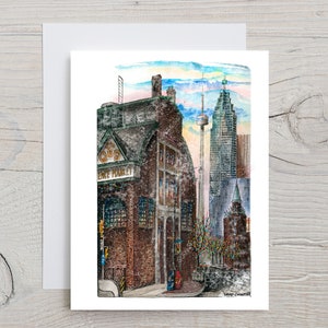 Carte Pour Les Fêtes L'hiver au marché St. Lawrence | Carte saisonnière de Toronto | Carte de joyeuses fêtes de Toronto