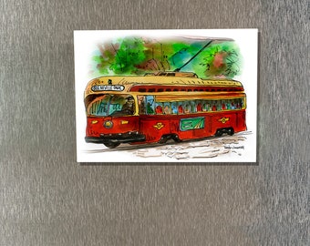 TTC Streetcar Magnet | Toronto Kühlschrankmagnet | TTC Magnet | Toronto Souvenirs | Toronto Streetcar Magnet