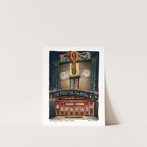 Phantom of the Opera Theatre Poster | Musical Theatre Art Prints | Phantom of the Opera Art
