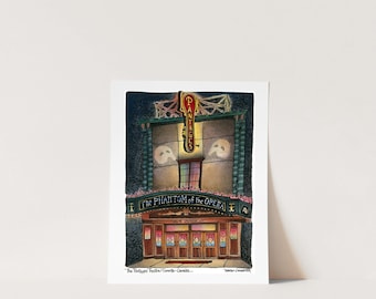 Phantom of the Opera Theatre Poster | Musical Theatre Art Prints | Phantom of the Opera Art