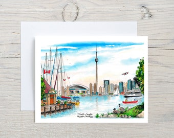 de voeux d'île d'horizon de Toronto de Zazzle.be Liste d'envies Vous avez des idées ? d'art de Toronto | Souvenir de Toronto | Carte Skyline de Toronto