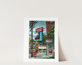 The Goof  Restaurant Beaches Toronto Poster | Beaches Toronto Art Print | The Goof  Restaurant Toronto  City Prints