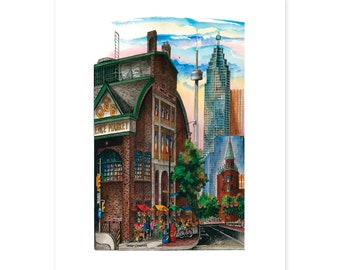 St Lawrence Market Toronto Prints | Toronto Landmark Art Print