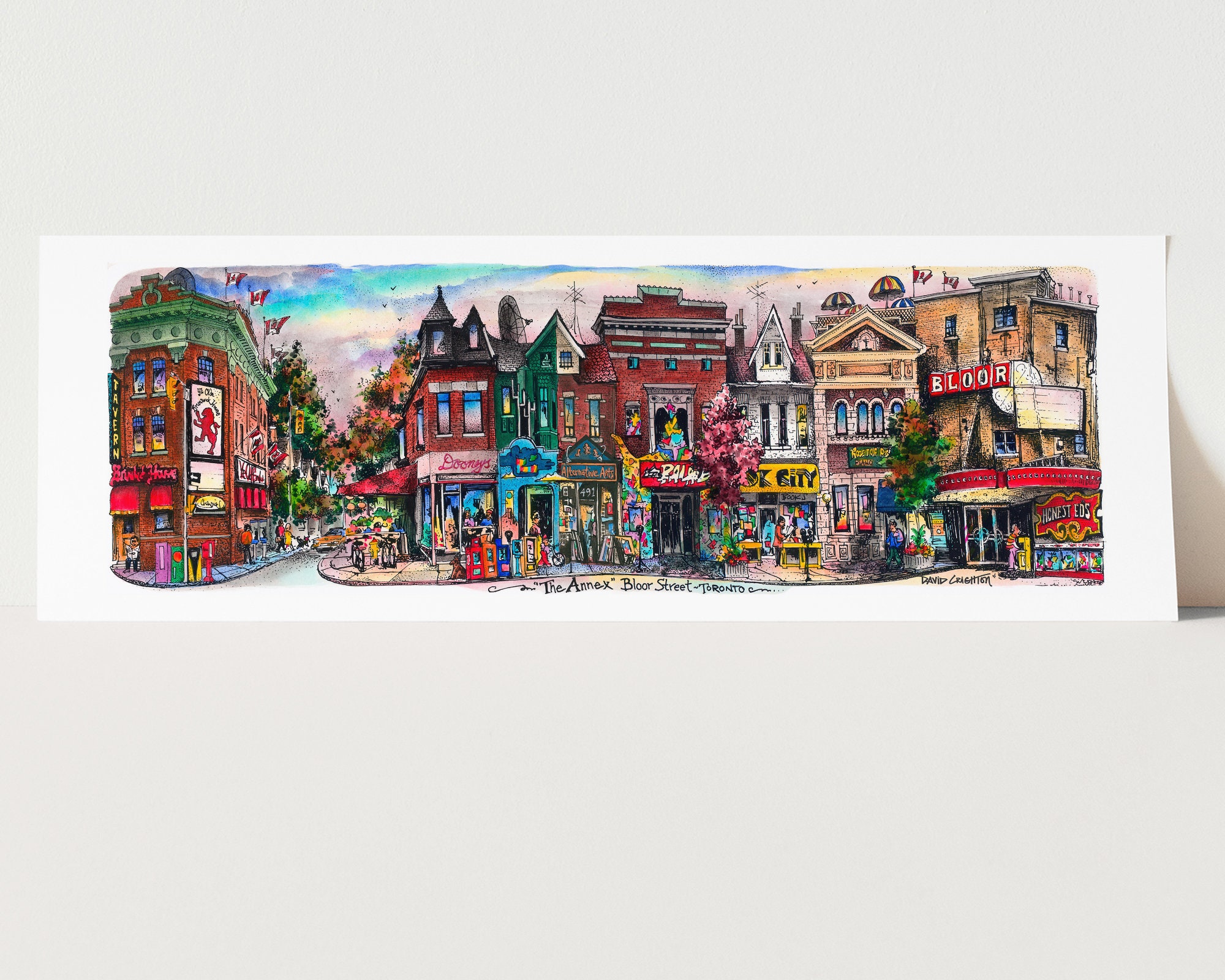 The Annex Toronto Art Print  |  UofT Toronto Art Print | Annex Toronto Poster