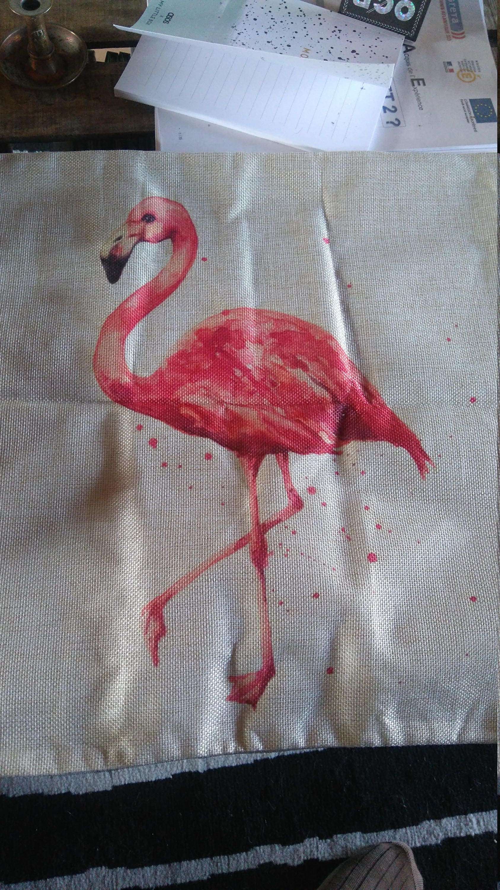 Housse d'oreiller Flamand Rose