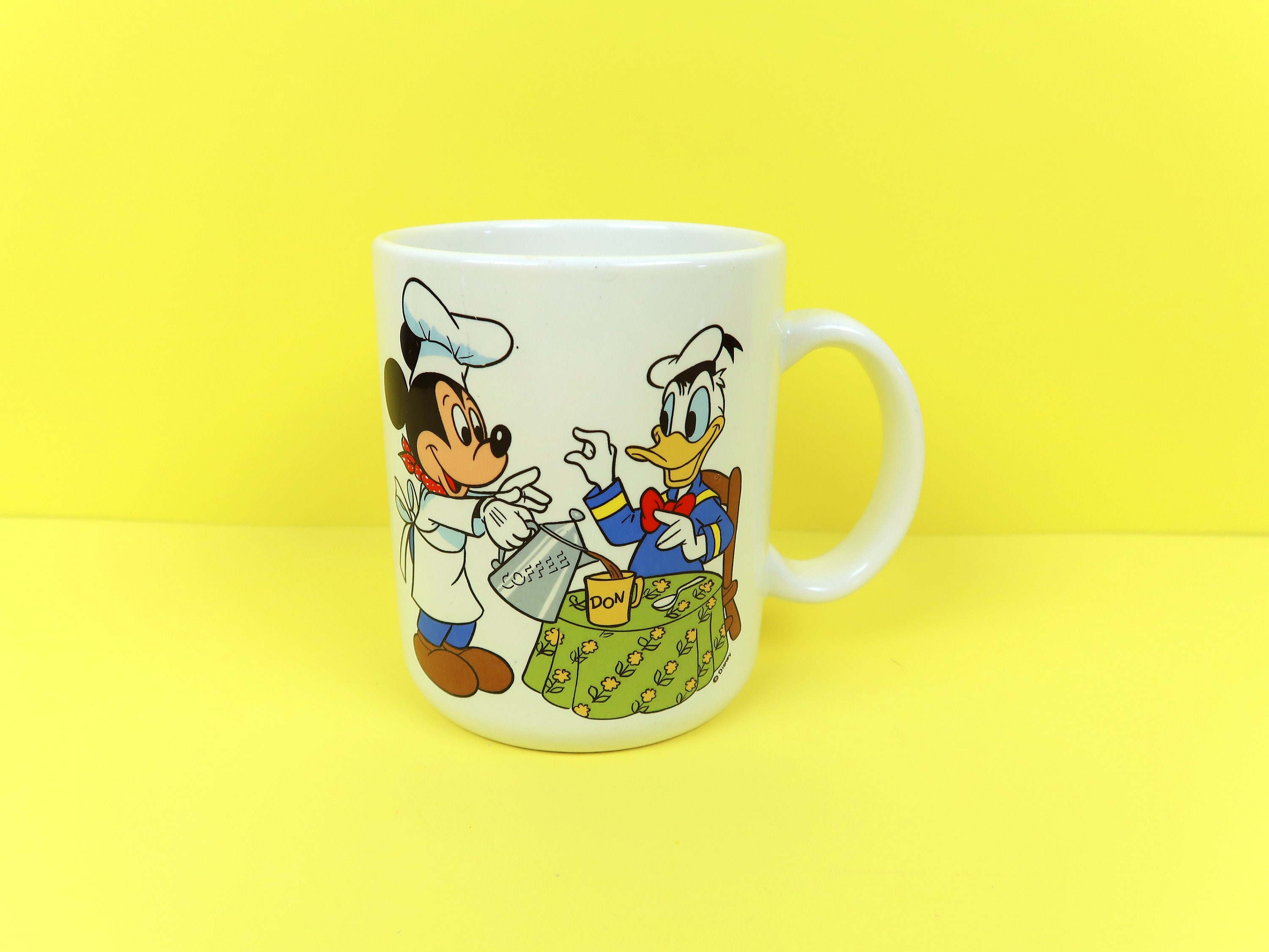 Disney Mickey Mouse Vintage Mugs Cute Cartoon Donald Duck Coffee