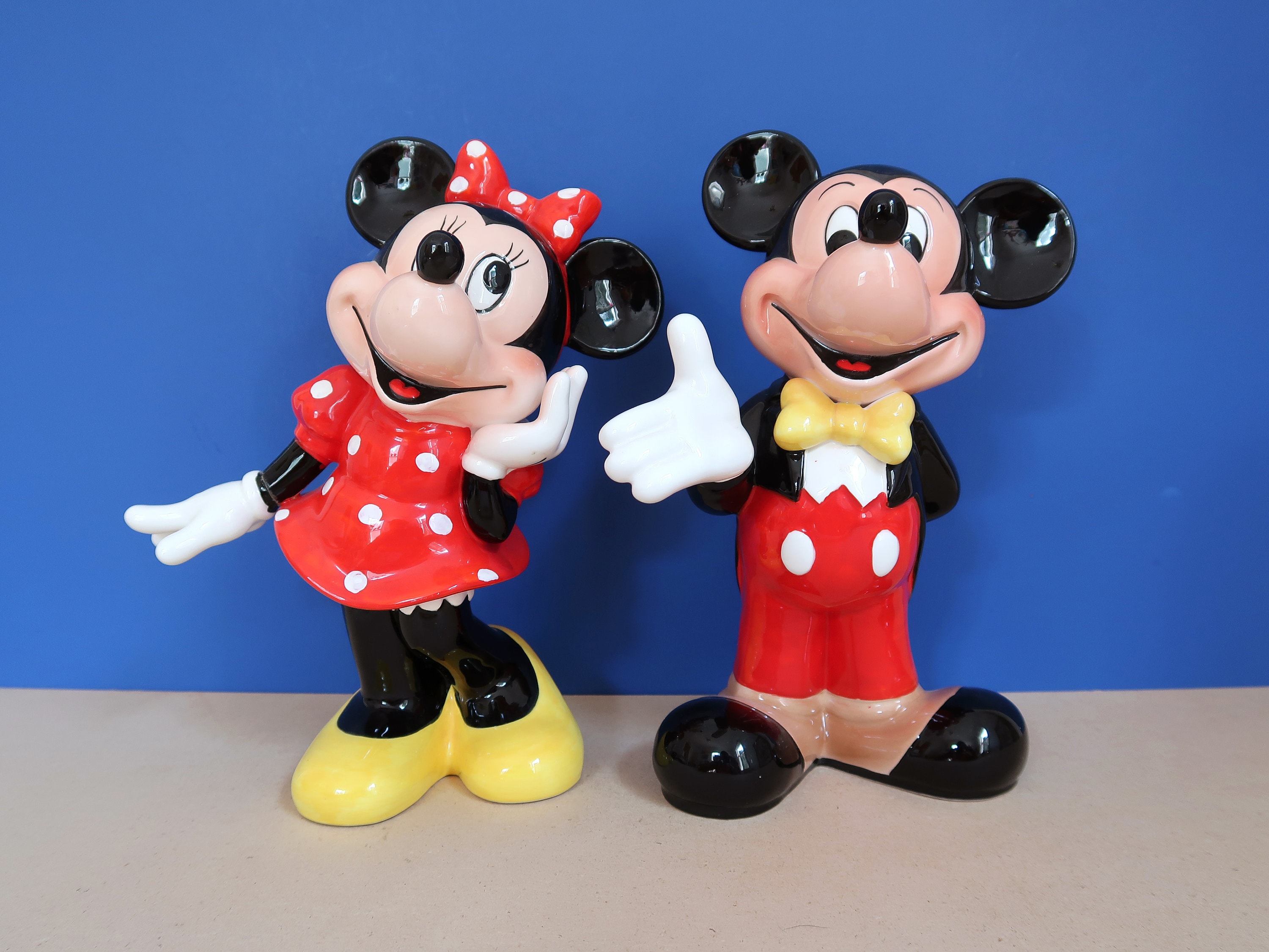 80s Mickey Mouse Porcelain Figurine - Etsy