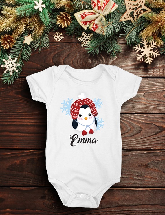 personalised baby christmas outfits