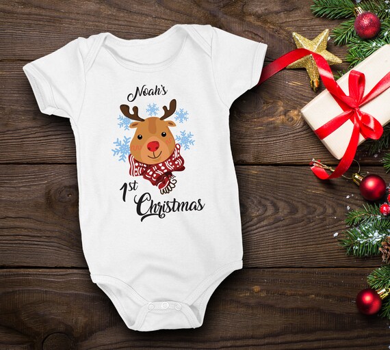 personalised baby christmas outfits