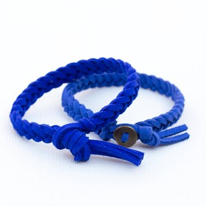 ROYAL BLUE ätherisches Öl Diffusor Armband, geflochten efaux Wildleder Armband