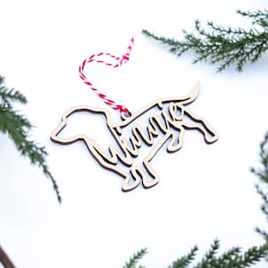 Dog Ornament, Dachshund Ornament, Custom Pet Ornament, Pet Stocking, Personalized Ornament
