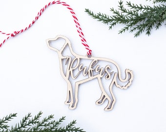 Gepersonaliseerde goldendoodle-ornament, aangepaste kerstsok voor huisdieren