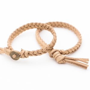 GOLD SPARKLES Ätherisches Öl Diffusor Armband, Geflochtenes Faux Wildleder Armband