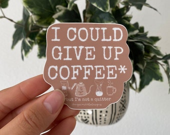 Cute Waterproof Coffee Water bottle laptop Sticker