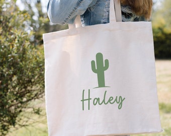 Custom Name Tote Bag - Personalized Bridesmaid Gift - Bachelorette party Gift Bags