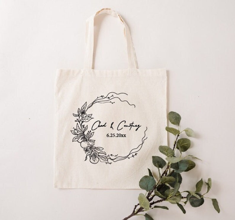 Wedding Tote Bag Favors Custom Wedding Bags Etsy