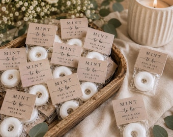Personalized Wedding Mint Favors | Custom Mint Labels | Wedding Guest Favors | Bridal Shower Favors | Baby Shower Party Favors