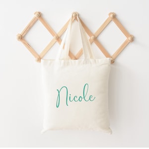Personalized Name Tote Bag Personalized Name Tote Bag Custom Tote - Personalized Shopper Tote Bridesmaid Gift - Wedding Gift Bridesmaid gift