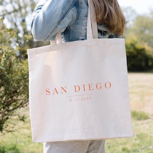 Destination Wedding Welcome Bag - Custom Wedding Tote - Wedding Welcome Bags - Custom Wedding Tote Bag for guests - Personalized favors Bags