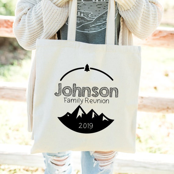 Family Reunion Gifts Guest Favor Ideas Custom Tote Bag Etsy