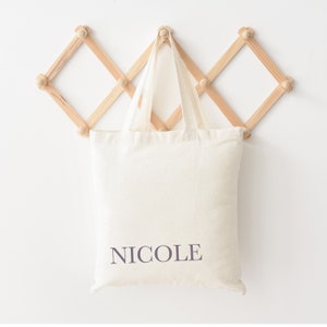 Personalized Name Tote Bag  Bachelorette Party Tote canvas Tote Bag, Bridesmaid gift Name tote bags Personalized Gift