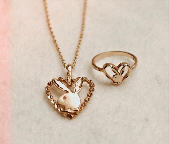 アクセサリー playboy pendant top 14k 14k Vintage Playboy Love Pendant (1985) - Etsy