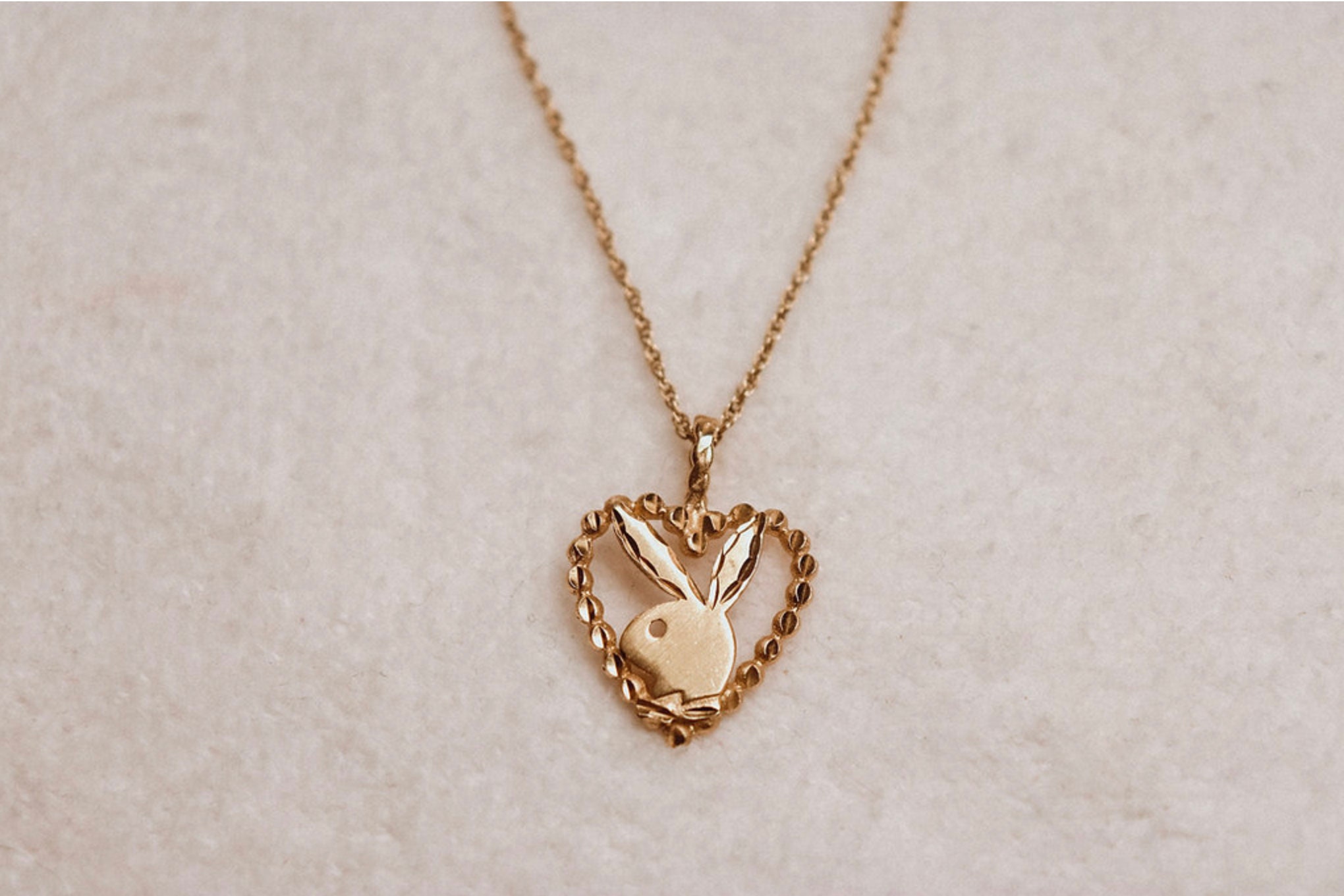 Playboy Pendant 2.00 Ct Round Cut Diamond 14K Yellow Gold