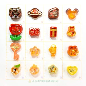 Small Red Gaming Themed Strawberry Resin Shakers for Deco Projects, Phone Cases - Phone Grip Pendant Size Shakers, Tiny Flatback Shakers