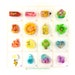 Small Colorful Kidcore Resin Shakers for Deco Projects, Phone Cases - Phone Grip Pendant Size Liquid Shakers, Tiny Flatback Shakers 