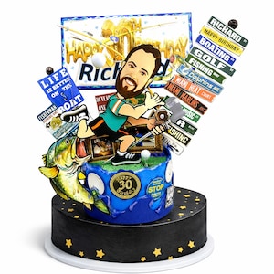 Personalized 30th Birthday Cake Topper: Dirty Thirty Party Decor