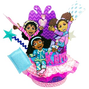 Custom Pajama Party Cake Topper: Handmade Keepsake Centerpiece image 6