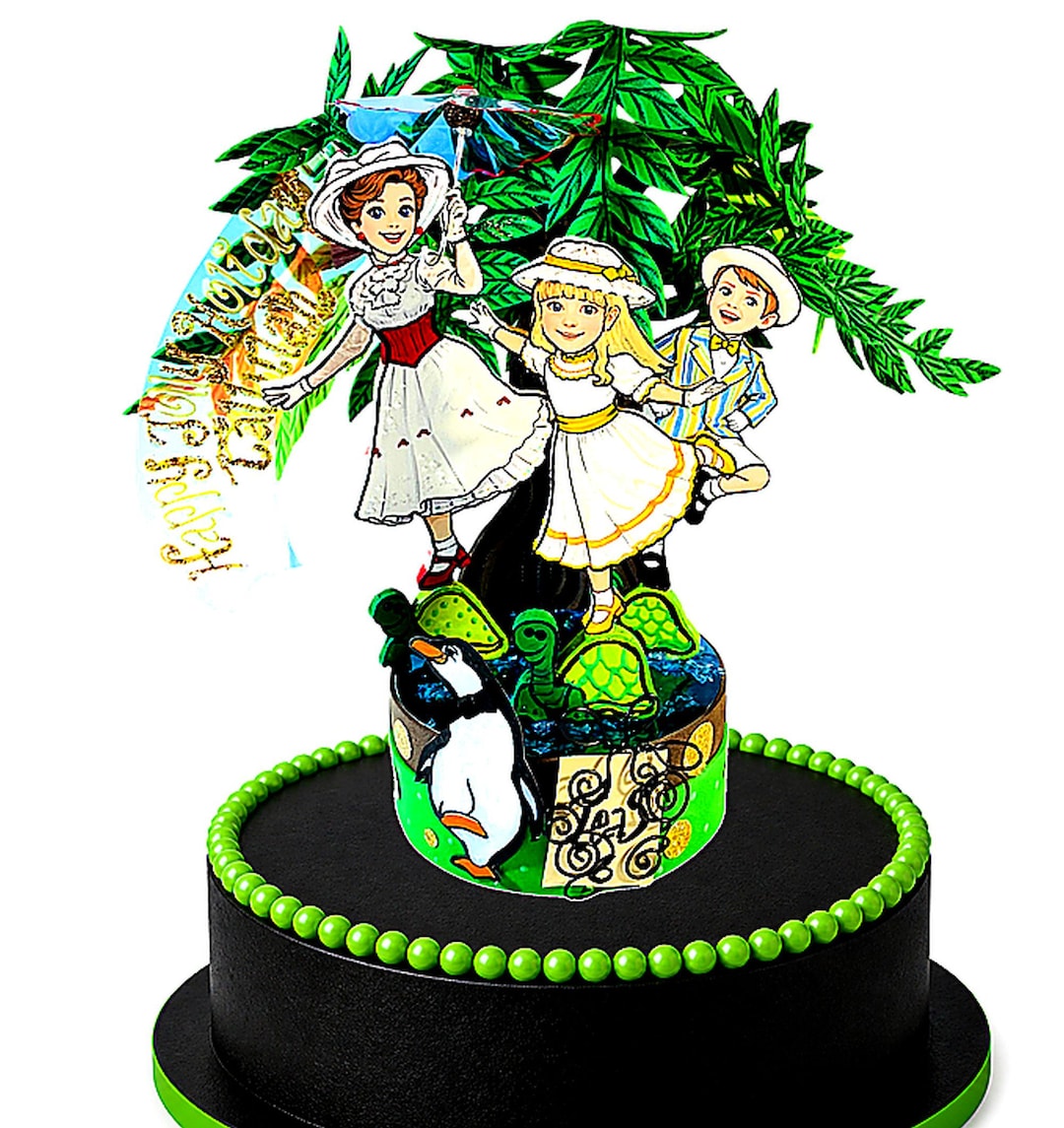Mary Poppins Inspired Cake Topper: Handmade, Personalized Party ...