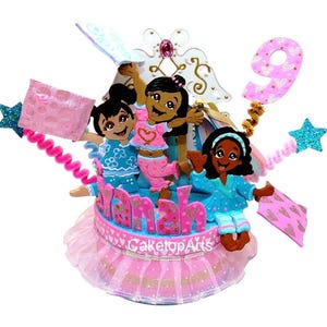 Custom Pajama Party Cake Topper: Handmade Keepsake Centerpiece image 8