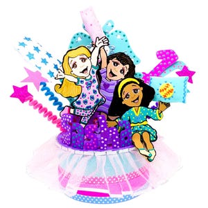 Custom Pajama Party Cake Topper: Handmade Keepsake Centerpiece image 4