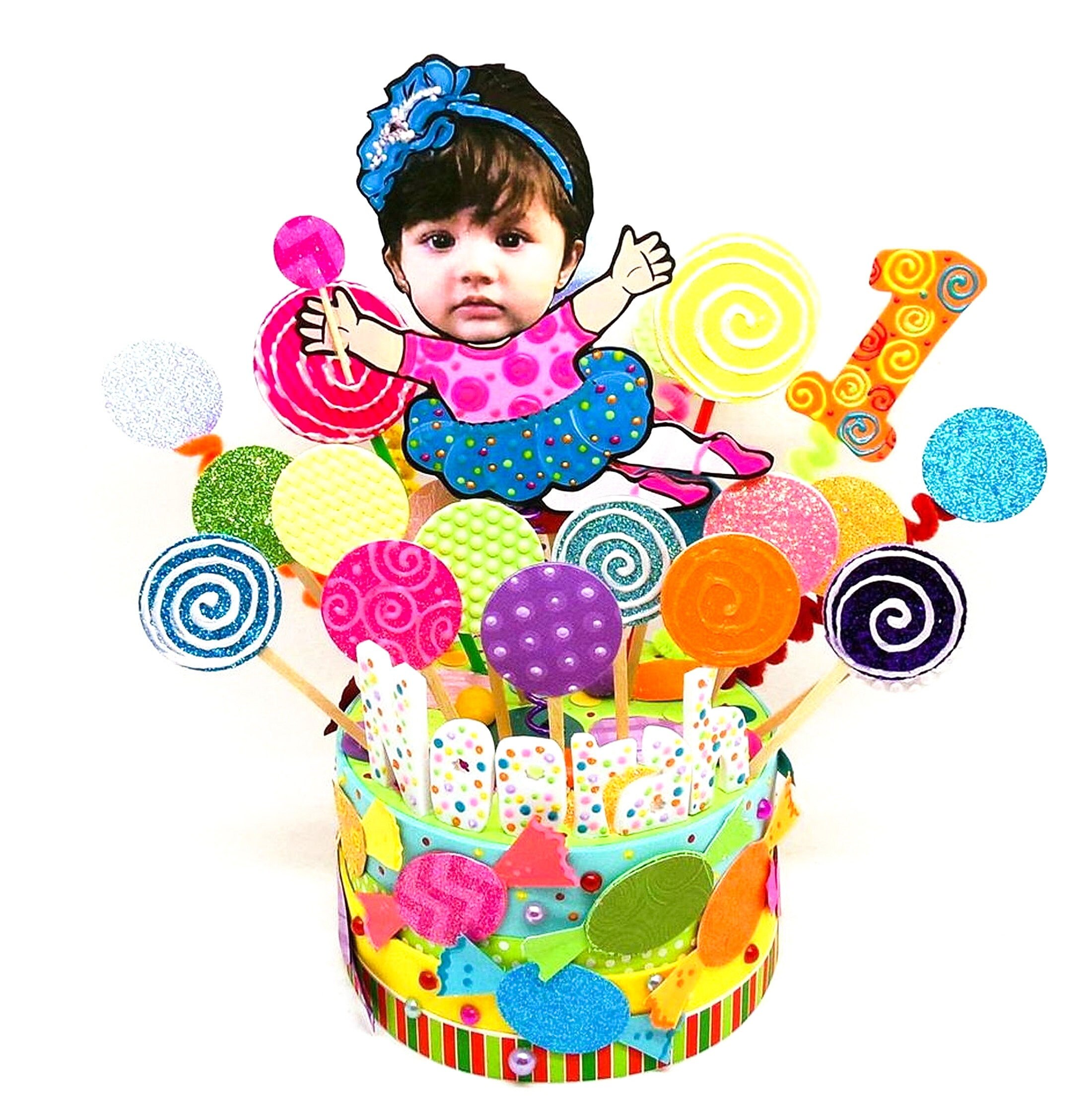 Sweet candy cake topper