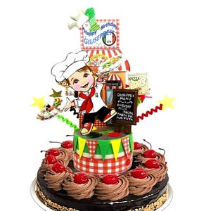 Custom Chef Cake Topper: Personalized Foodie Birthday Centerpiece