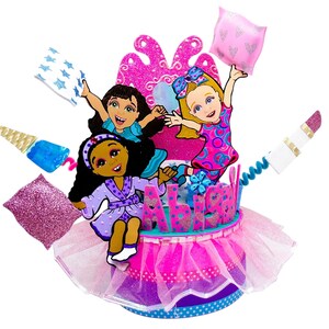 Custom Pajama Party Cake Topper: Handmade Keepsake Centerpiece image 7