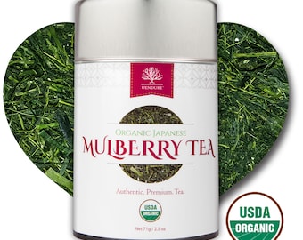 USDA Organic White Mulberry Leaf Tea | Premium Loose Leaf | Helps Support Sugar Levels | Caffeine Free | Helps Weight Loss | Nighttime Tea