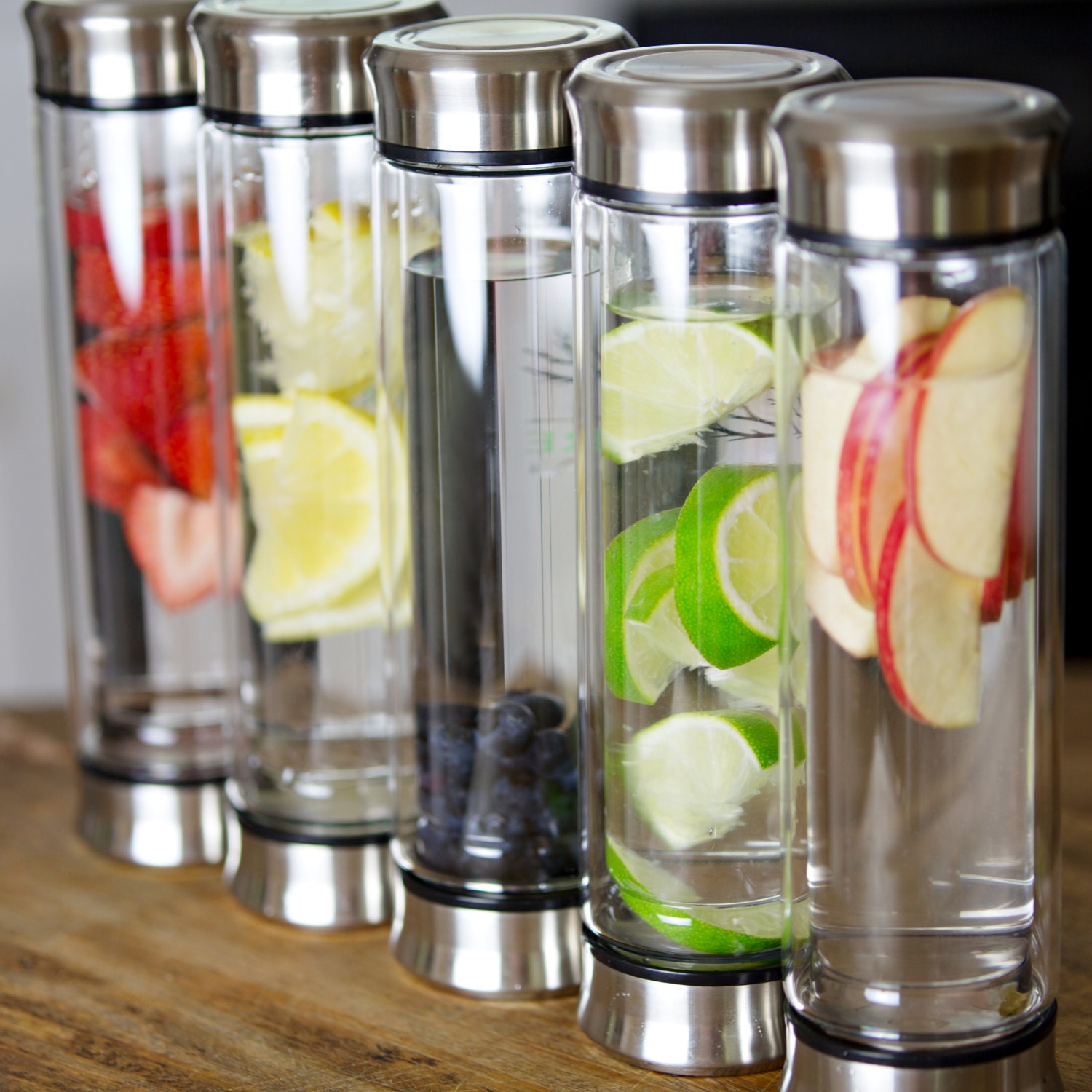 Tea Infuser Bottle Travel Tumbler Stainless Steel Removable Etsy