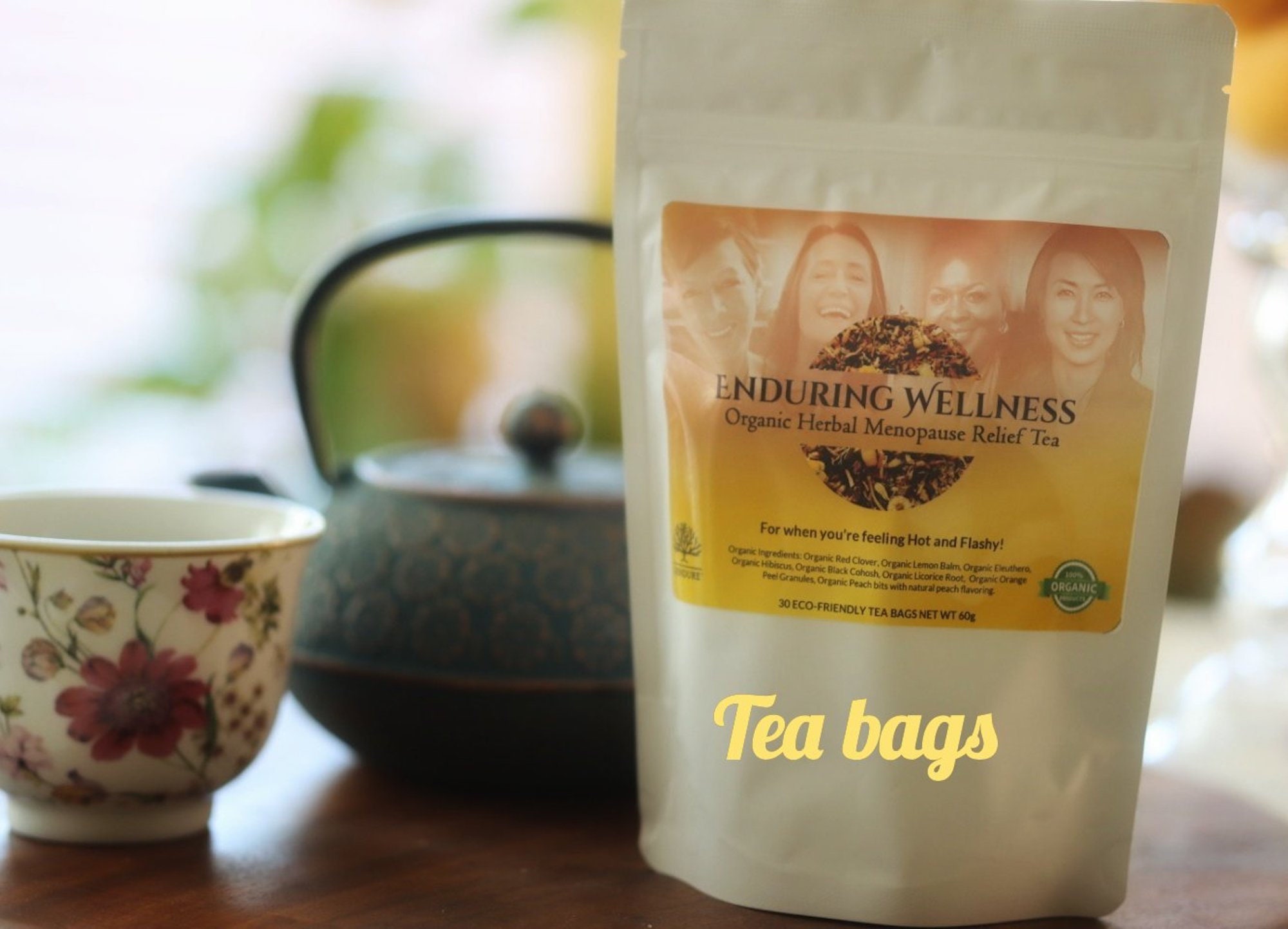 Organic Menopause Tea, Check Out the Reviews Premium Tea Bags Herbal Hormonal Relief Tea Blend