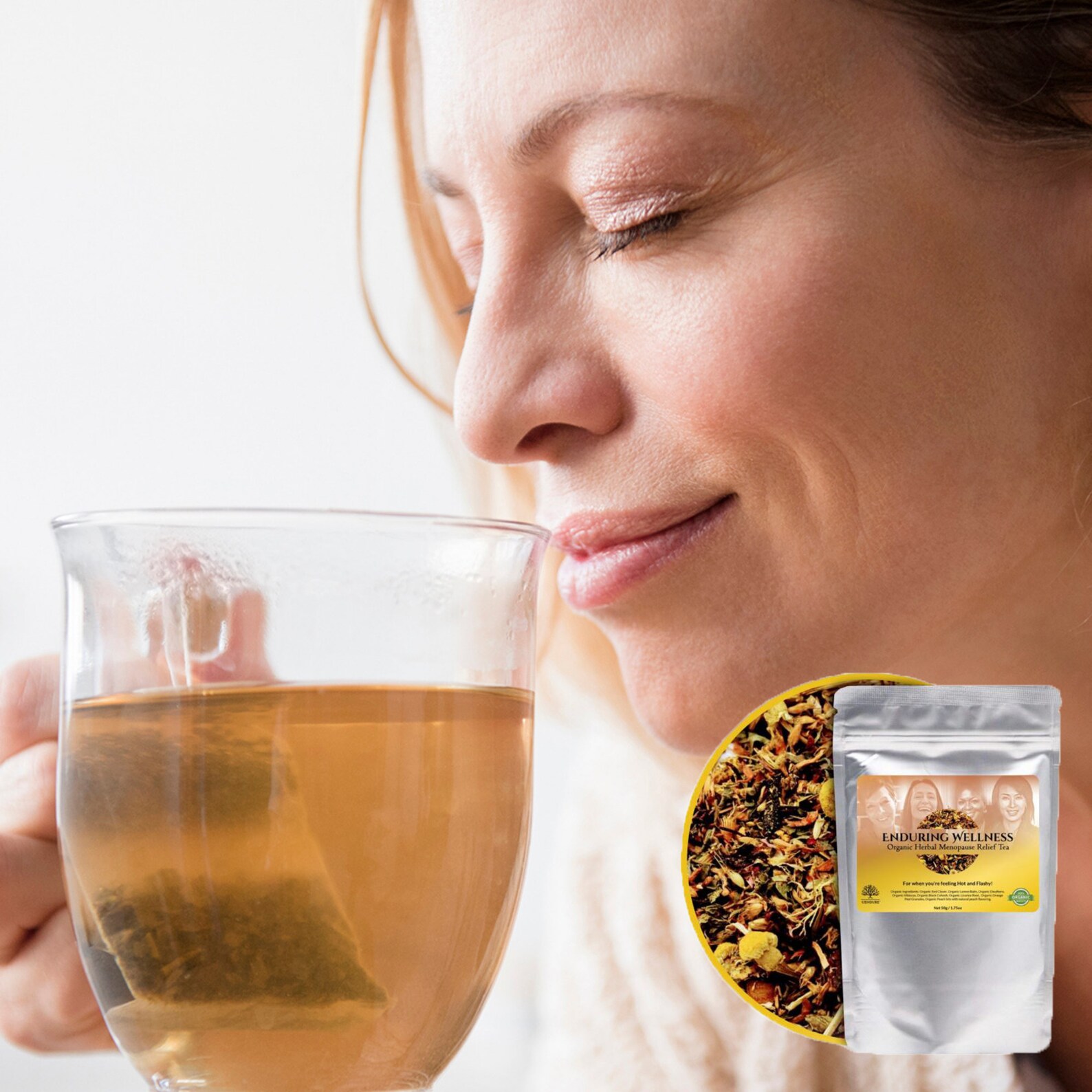 Organic Menopause Tea Herbal Hormonal Relief Tea Blend for Etsy