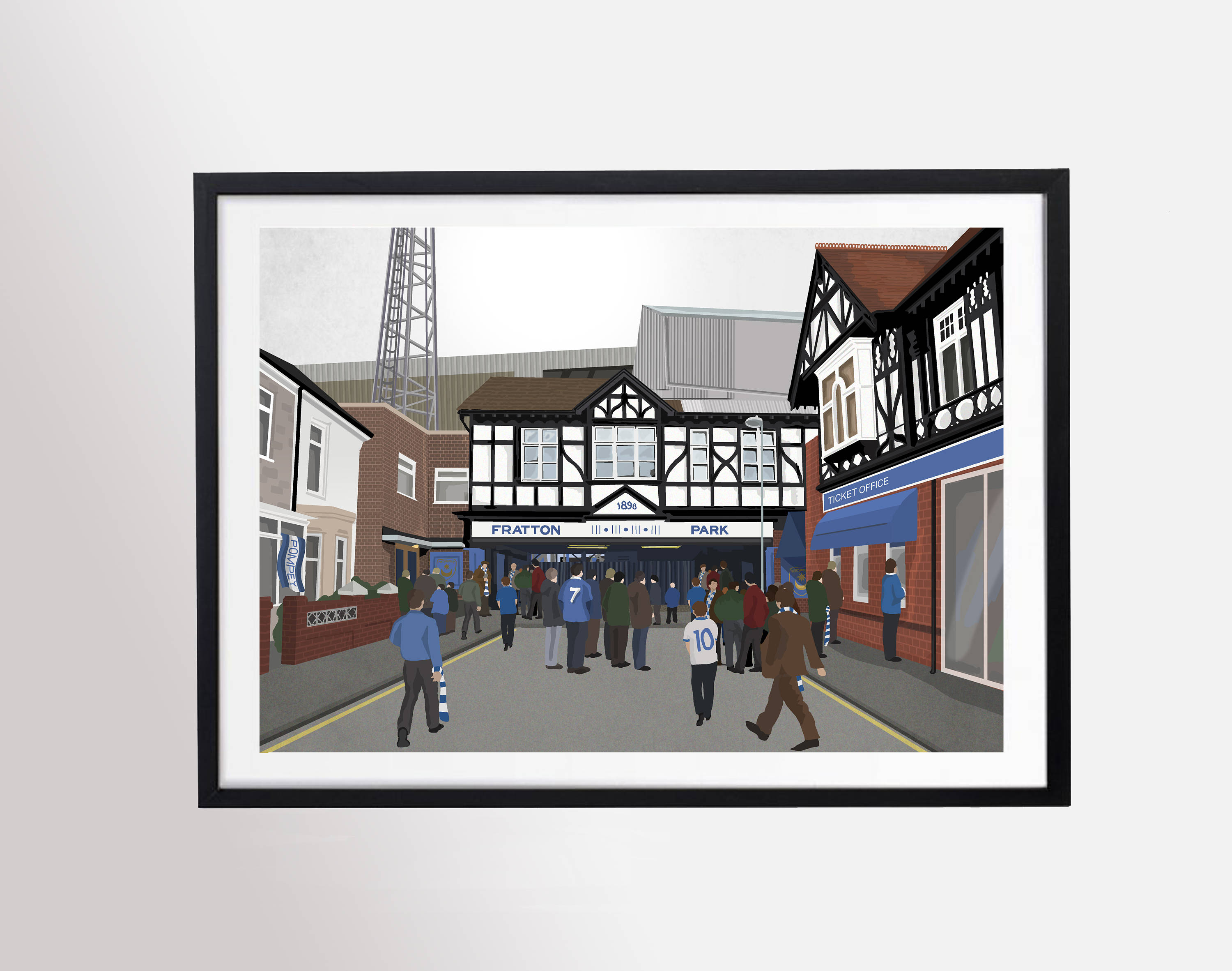 fratton park portsmouth print etsy