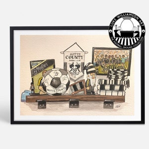The Memorabilia Shelf - Notts County - Print