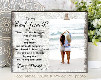 Best Friend Picture Frame,Custom Picture Frame,Personalized Best Friend Picture Frame 5x7