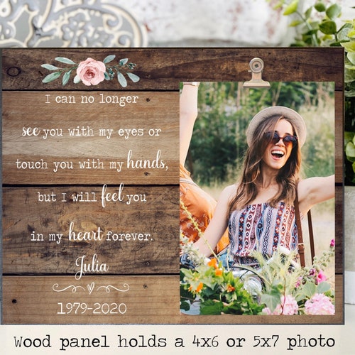 Loss of Friend Gift Memorial Picture Frame Sympathy Etsy