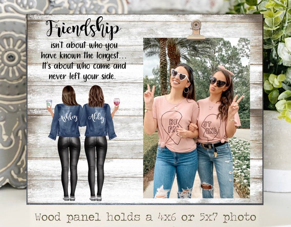 Best Friends Picture Frame, Custom 4x6 Frame, Bff, Girls Gift 