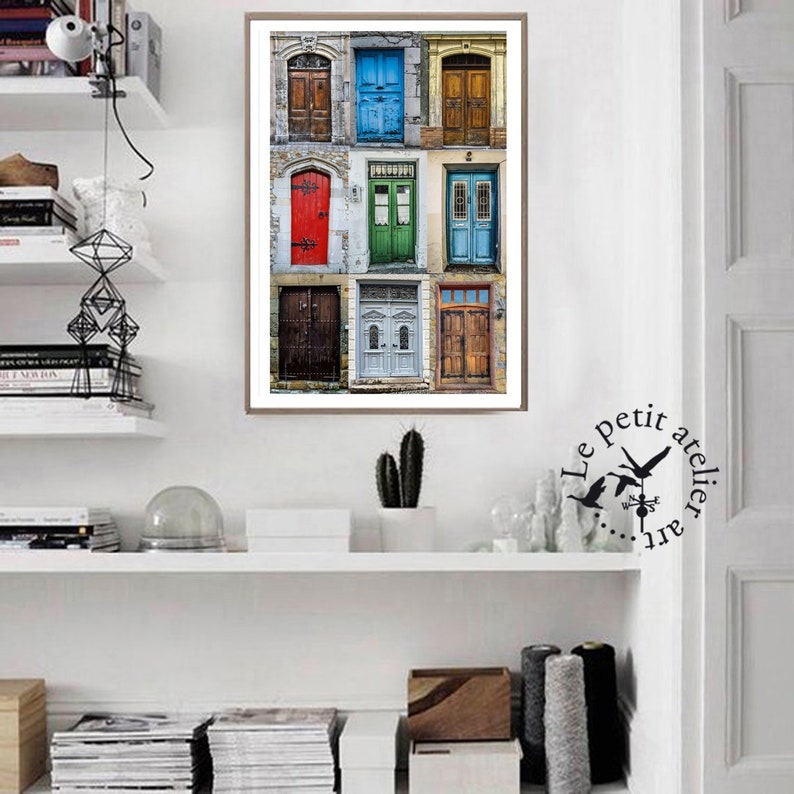 Doors Prints Colorful Door Prints Wall Art Decor Printable Etsy