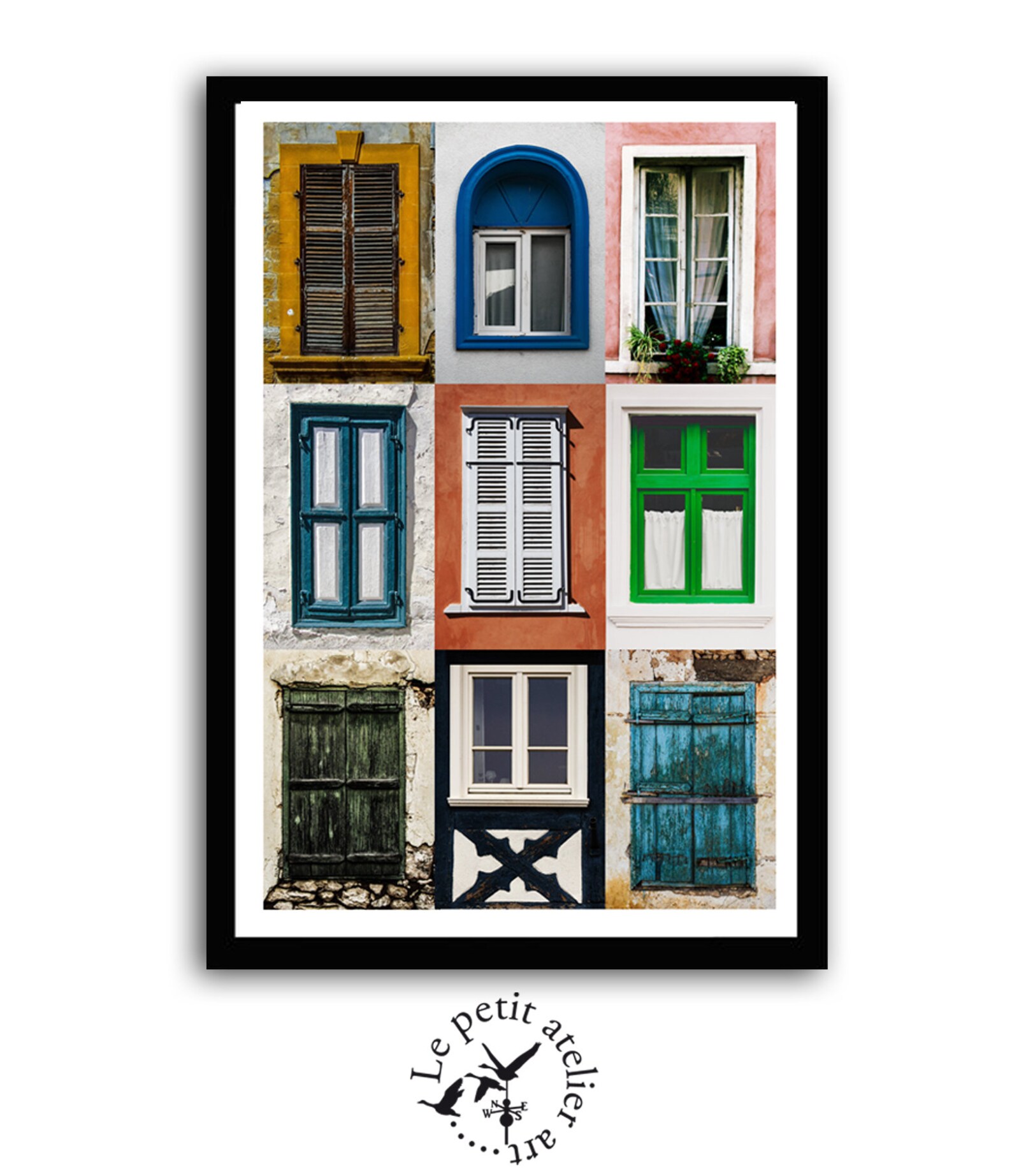 Windows Prints Colorful Prints Wall Art Decor Printable | Etsy