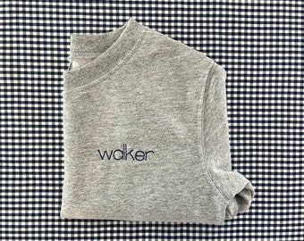 Personalized Grey Toddler Sweatshirt, Monogrammed, Preppy Youth, Children's, Boy or Girl, Cotton Outerwear,