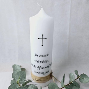 Gedenkkerze - Trauerkerze - Erinnerungskerze - Hochzeit